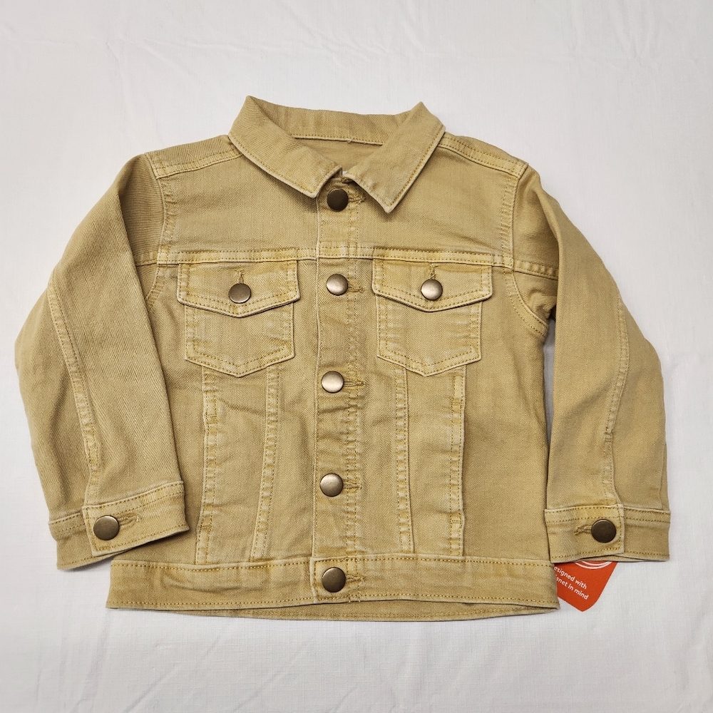 Wonder Nation Toddler Mustard Yellow Denim Jacket